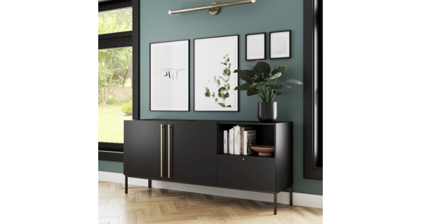 Komoda BOLSENA 180, černý mat