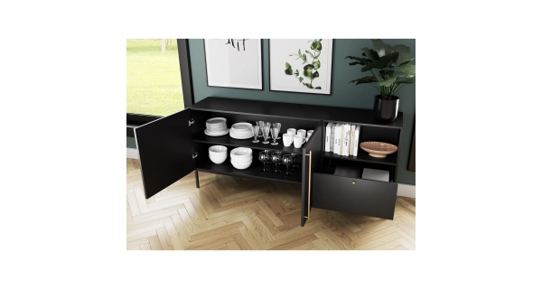 Komoda BOLSENA 180, černý mat