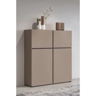 Komoda BONIFACIO 4D, congo/černá