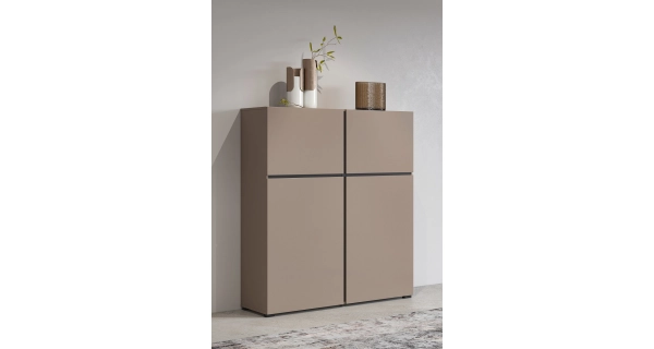 Komoda BONIFACIO 4D, congo/černá