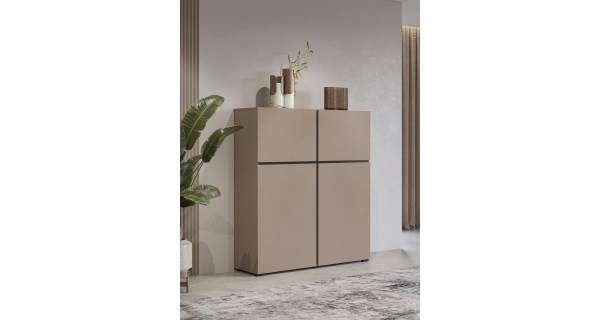 Komoda BONIFACIO 4D, congo/černá