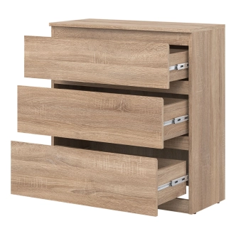 Komoda BORROMEO 3S, dub sonoma