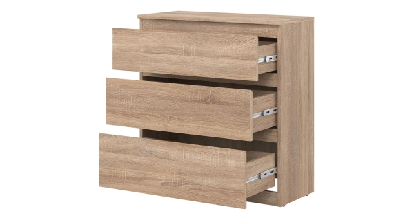 Komoda BORROMEO 3S, dub sonoma