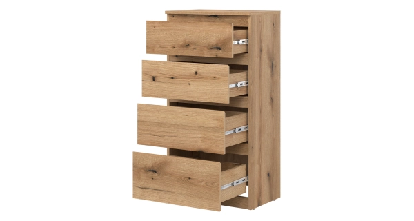 Komoda BORROMEO 4S, dub evoke