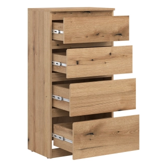 Komoda BORROMEO 4S, dub evoke