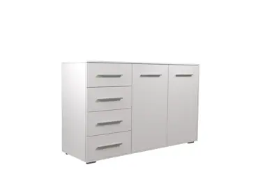Komoda BOSIR 01/2D4S, bílá