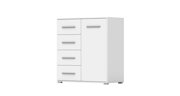 Komoda BOSIR MINI 01/1D4S, bílá