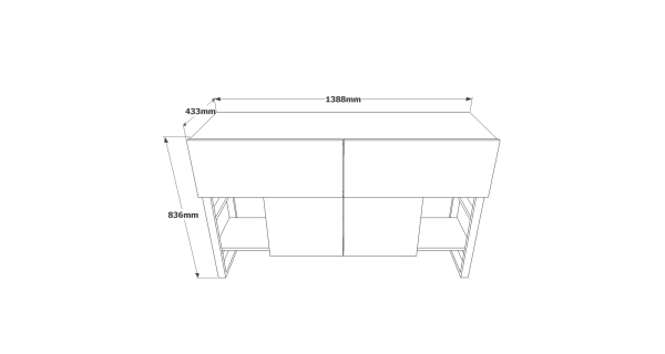 Komoda BRIGHTON, atlantská borovice