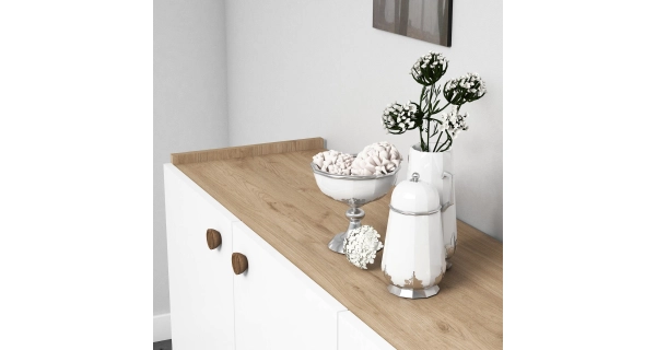 Komoda ČESTMÍR, dub/bílá