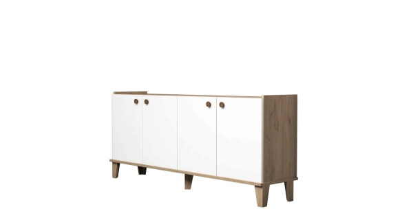 Komoda ČESTMÍR, dub/bílá