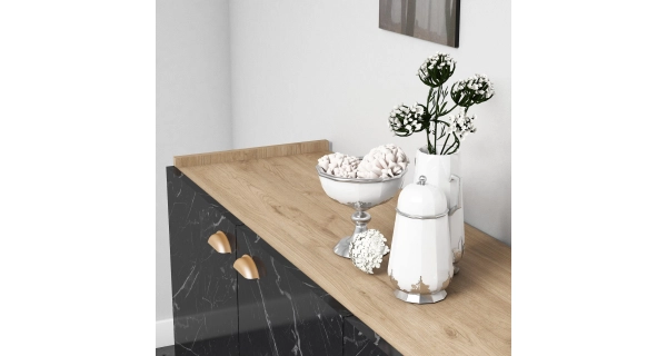 Komoda ČESTMÍR, dub/mramor