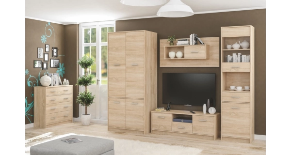 Komoda CHACALTAYA, dub sonoma/bílý mat