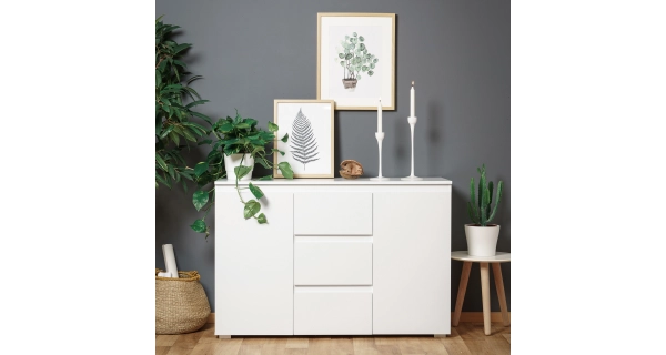 Komoda DAGLARI 2D3S, bílá