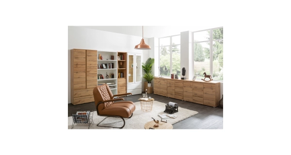 Komoda DAGLARI 2D3S, zlatý dub