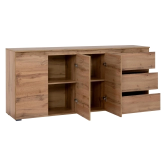 Komoda DAGLARI 3D3S, zlatý dub