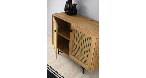 Komoda DALIDA, dub/černá