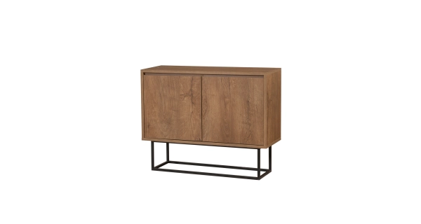 Komoda DOMINGO, vlašský ořech/černá