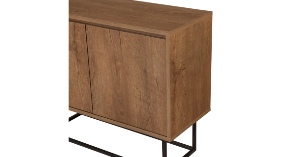 Komoda DOMINGO, vlašský ořech/černá