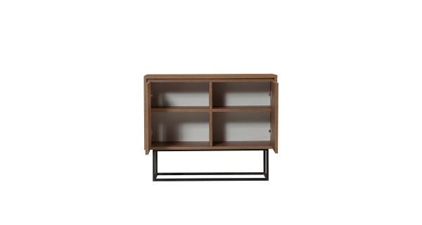 Komoda DOMINGO, vlašský ořech/černá