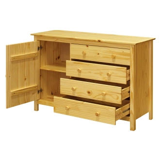 Komoda DWAYNE 1D4S, masiv borovice