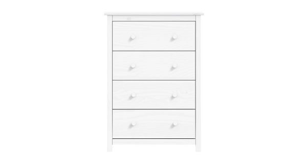 Komoda DWAYNE 4S, masiv borovice bílá