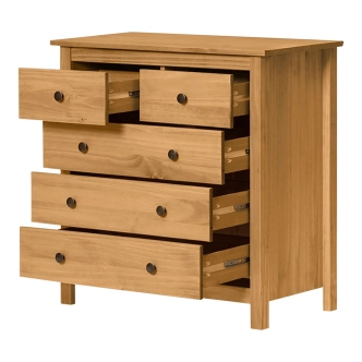 Komoda DWAYNE, masiv borovice, vosk