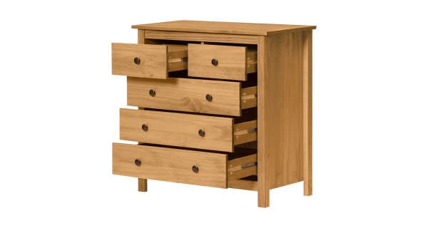 Komoda DWAYNE, masiv borovice, vosk