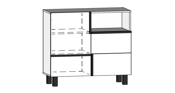 Komoda DZENGAL 1D2S, dub artisan/bílá, 5 let záruka