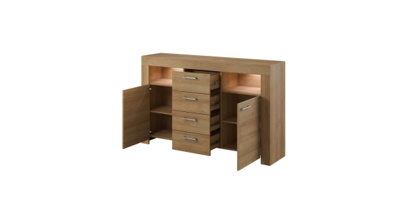 Komoda EURYDEMA 2D4S, dub riviera