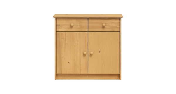 Komoda FATIMA 2D2S, masiv borovice/vosk