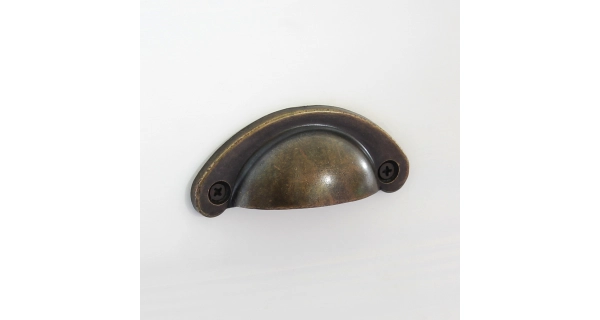 Komoda FEMI 8S, bílá/hnědá