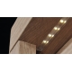 Komoda FILIKA 2D3S/1 s LED osvětlením, dub ribbeck/bílý lesk