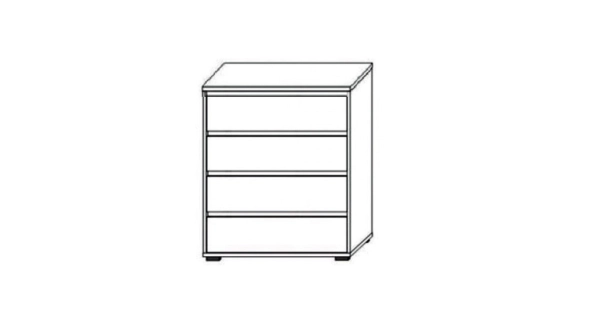 Komoda FIRDAUS, bílá