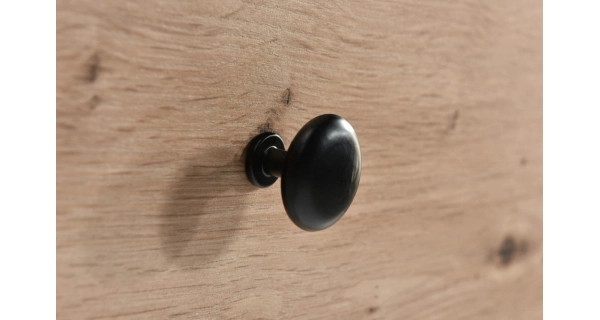 Komoda FRAGILIS 1D4S, dub artisan/černá