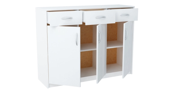 Komoda GELLERT 3D3S, bílá