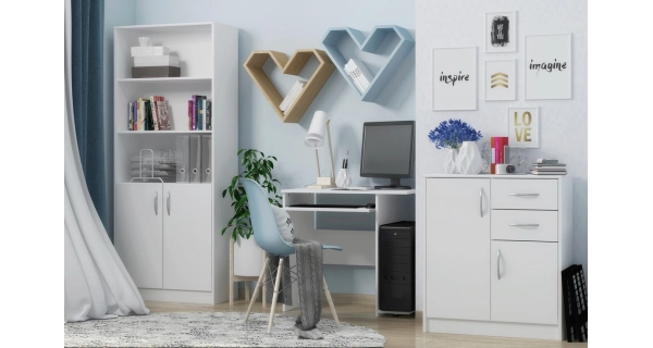 Komoda GELLERT 3D3S, bílá