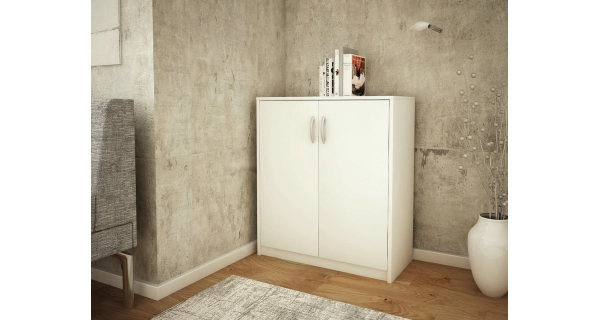 Komoda GELLERT/CERGIS 2D, bílá