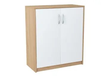 Komoda GELLERT/CERGIS 2D, dub sonoma/bílá