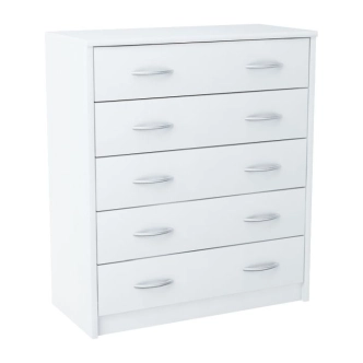 Komoda GELLERT/CERGIS 5S, bílá