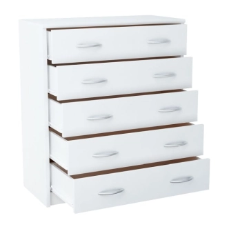 Komoda GELLERT/CERGIS 5S, bílá