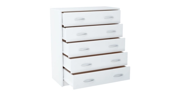 Komoda GELLERT/CERGIS 5S, bílá