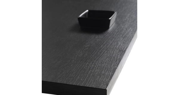 Komoda GIFU 2D, černý grafit/dub