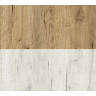 Komoda GIROLAMO 2D4S, dub divoký/jasan bílý