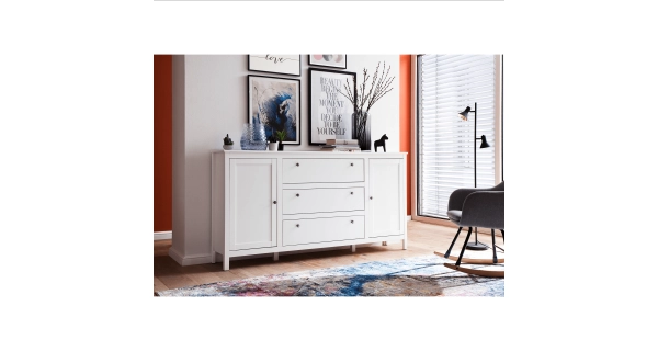 Komoda GLOMERATA 2D3S, bílá