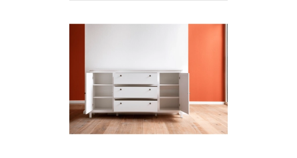 Komoda GLOMERATA 2D3S, bílá