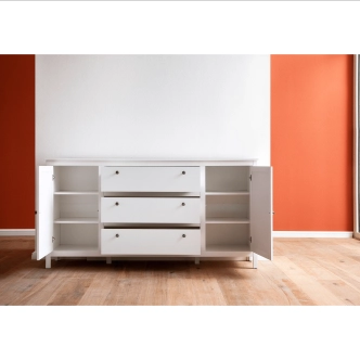 Komoda GLOMERATA 2D3S, bílá