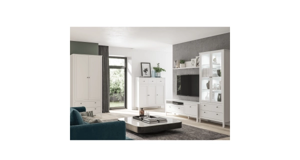 Komoda GLOMERATA 3D3S, bílá