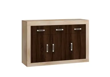 Komoda GOUDINI 3D3S, dub sonoma/dub sonoma tm.