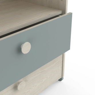 Komoda GWANG, dub topanga/zelená