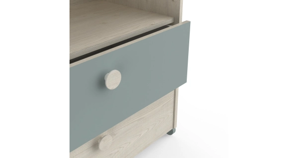 Komoda GWANG, dub topanga/zelená